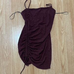 Windsor Sparkling Burgundy Mini Dress